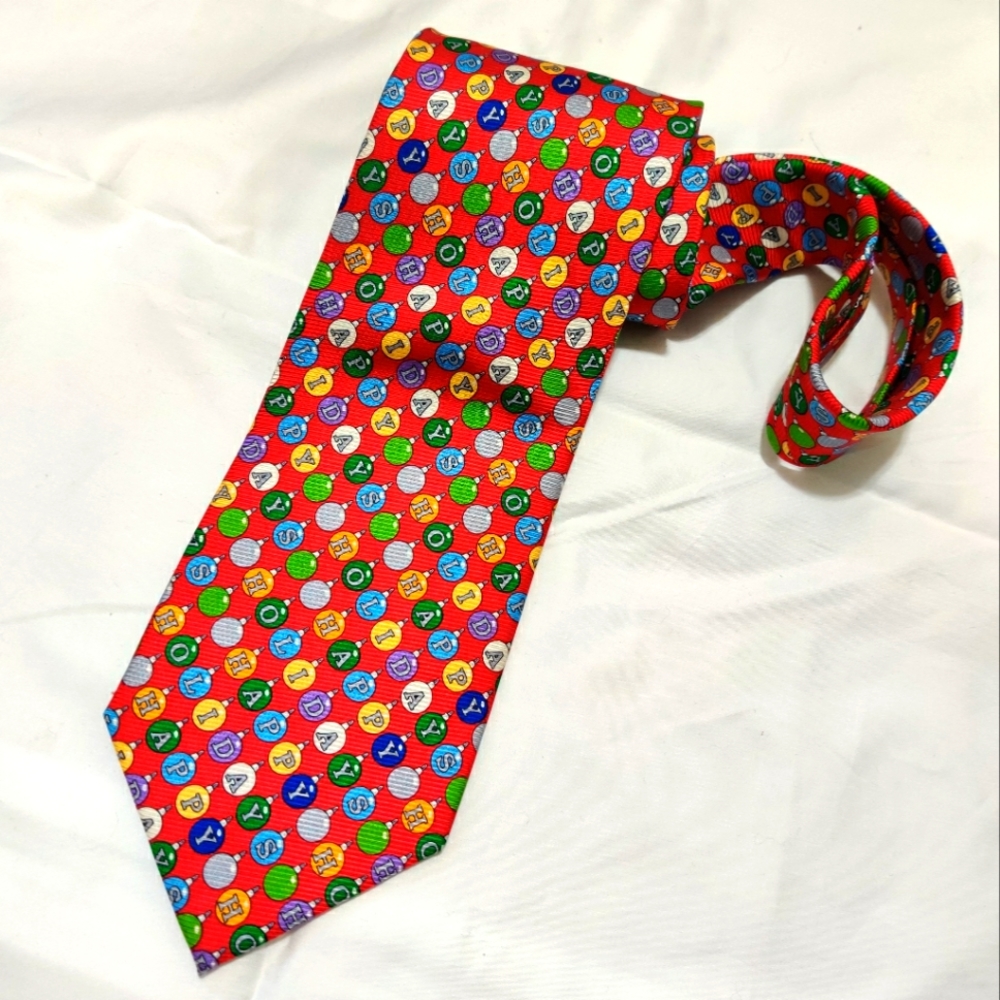 Cape Cod Christmas Silk Neck Tie